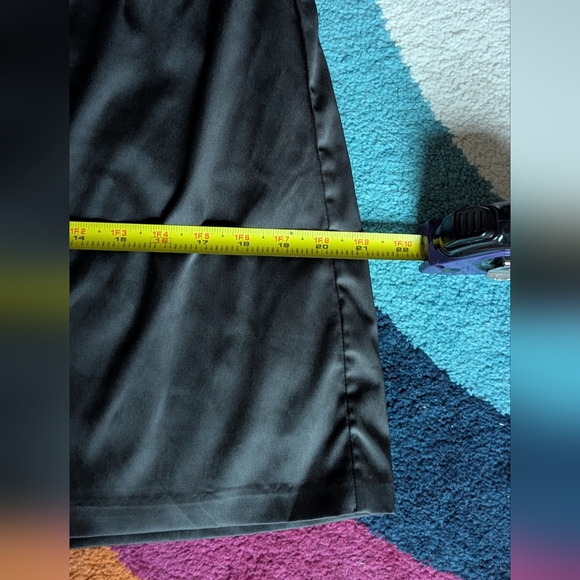 H&M Black Sequin Satin Dress Y2K Style - Picture 10 of 15